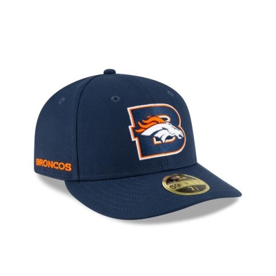 Orange Denver Broncos Hat - New Era NFL Logo Mix Low Profile 59FIFTY Fitted Caps USA4185739